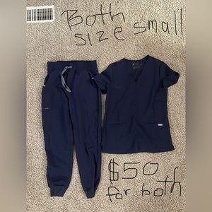 Navy Blue Fig Scrubs